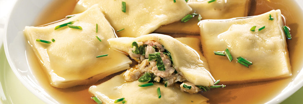 Slastni Maultaschen ali švabski žlikrofi 1 Lingula, ta jezična šola | Učenje nemščine - maultaschen