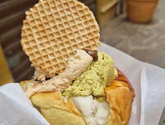 Gelato con brioche