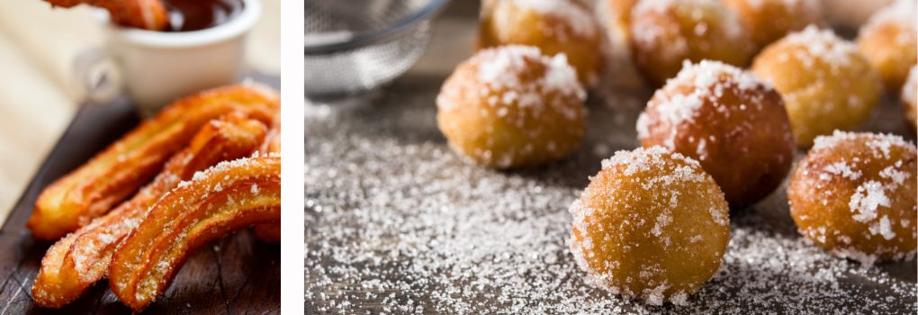 Lingula I Pustovanje in pustne jedi-buñuelos-churros